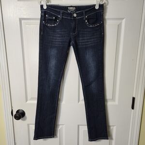 Thrill Midnight Blue Skinny Leg Jeans, Juniors